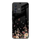 Floating Floral Print Vivo V23 Pro 5G Glass Back Cover Online