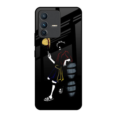 Luffy Line Art Vivo V23 Pro 5G Glass Back Cover Online