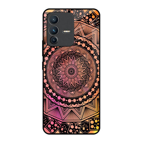 Floral Mandala Vivo V23 Pro 5G Glass Back Cover Online