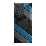 Multicolor Wooden Effect Vivo V23 Pro 5G Glass Back Cover Online