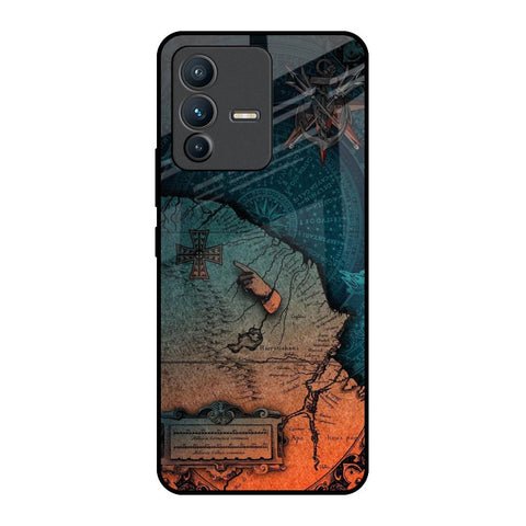 Geographical Map Vivo V23 Pro 5G Glass Back Cover Online