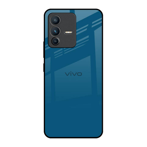 Cobalt Blue Vivo V23 Pro 5G Glass Back Cover Online