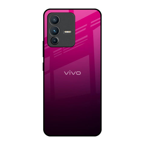 Purple Ombre Pattern Vivo V23 Pro 5G Glass Back Cover Online