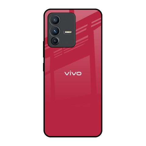 Solo Maroon Vivo V23 Pro 5G Glass Back Cover Online