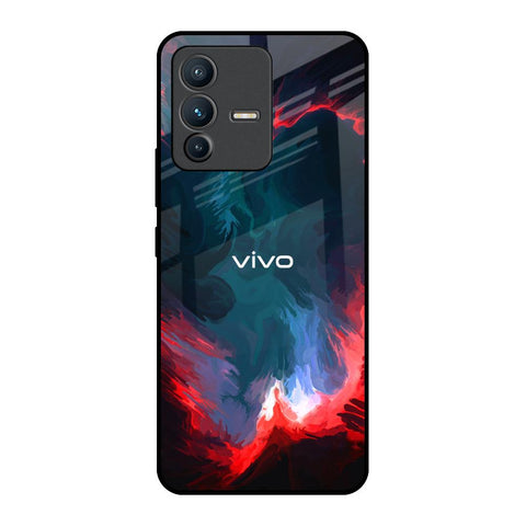 Brush Art Vivo V23 Pro 5G Glass Back Cover Online