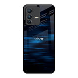 Blue Rough Abstract Vivo V23 Pro 5G Glass Back Cover Online