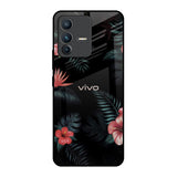 Tropical Art Flower Vivo V23 Pro 5G Glass Back Cover Online