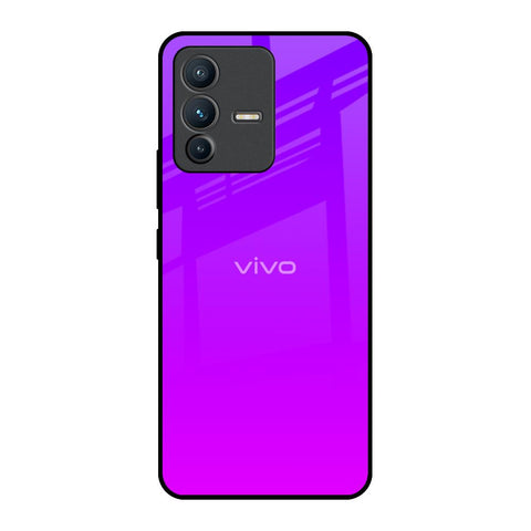 Purple Pink Vivo V23 Pro 5G Glass Back Cover Online