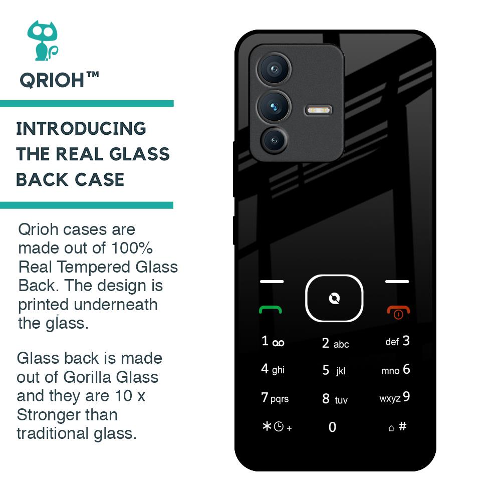 Classic Keypad Pattern Glass Case for Vivo V23 Pro 5G