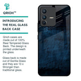 Dark Blue Grunge Glass Case for Vivo V23 Pro 5G