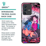 Radha Krishna Art Glass Case for Vivo V23 Pro 5G