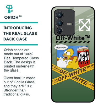 Duff Beer Glass Case for Vivo V23 Pro 5G