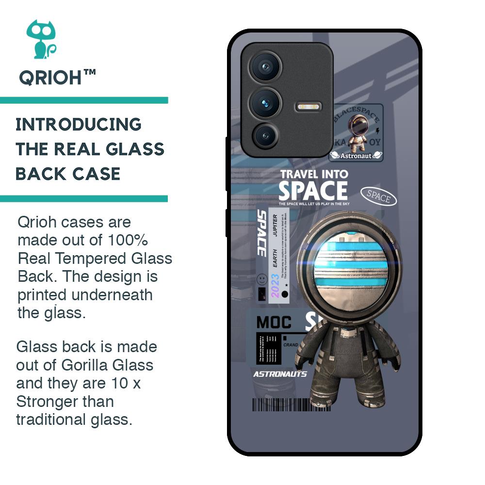 Space Travel Glass Case for Vivo V23 Pro 5G