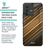 Diagonal Slash Pattern Glass Case for Vivo V23 Pro 5G
