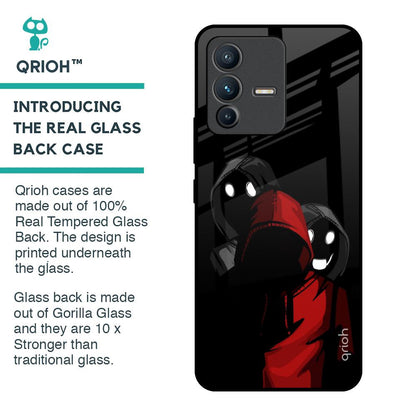 Shadow Character Glass Case for Vivo V23 Pro 5G