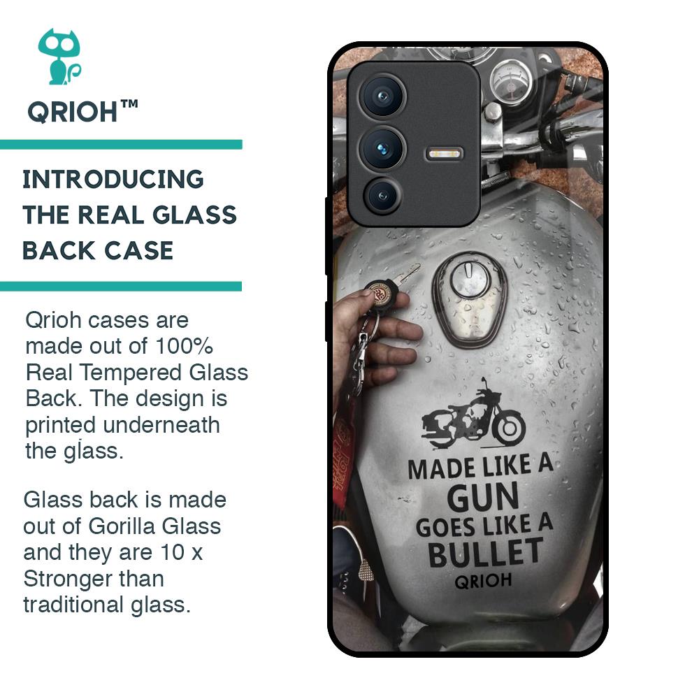 Royal Bike Glass Case for Vivo V23 Pro 5G