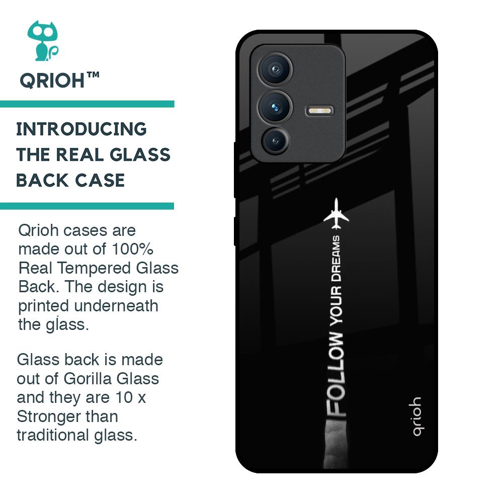 Follow Your Dreams Glass Case for Vivo V23 Pro 5G