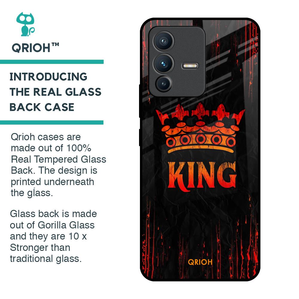 Royal King Glass Case for Vivo V23 Pro 5G