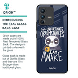 Struggling Panda Glass Case for Vivo V23 Pro 5G