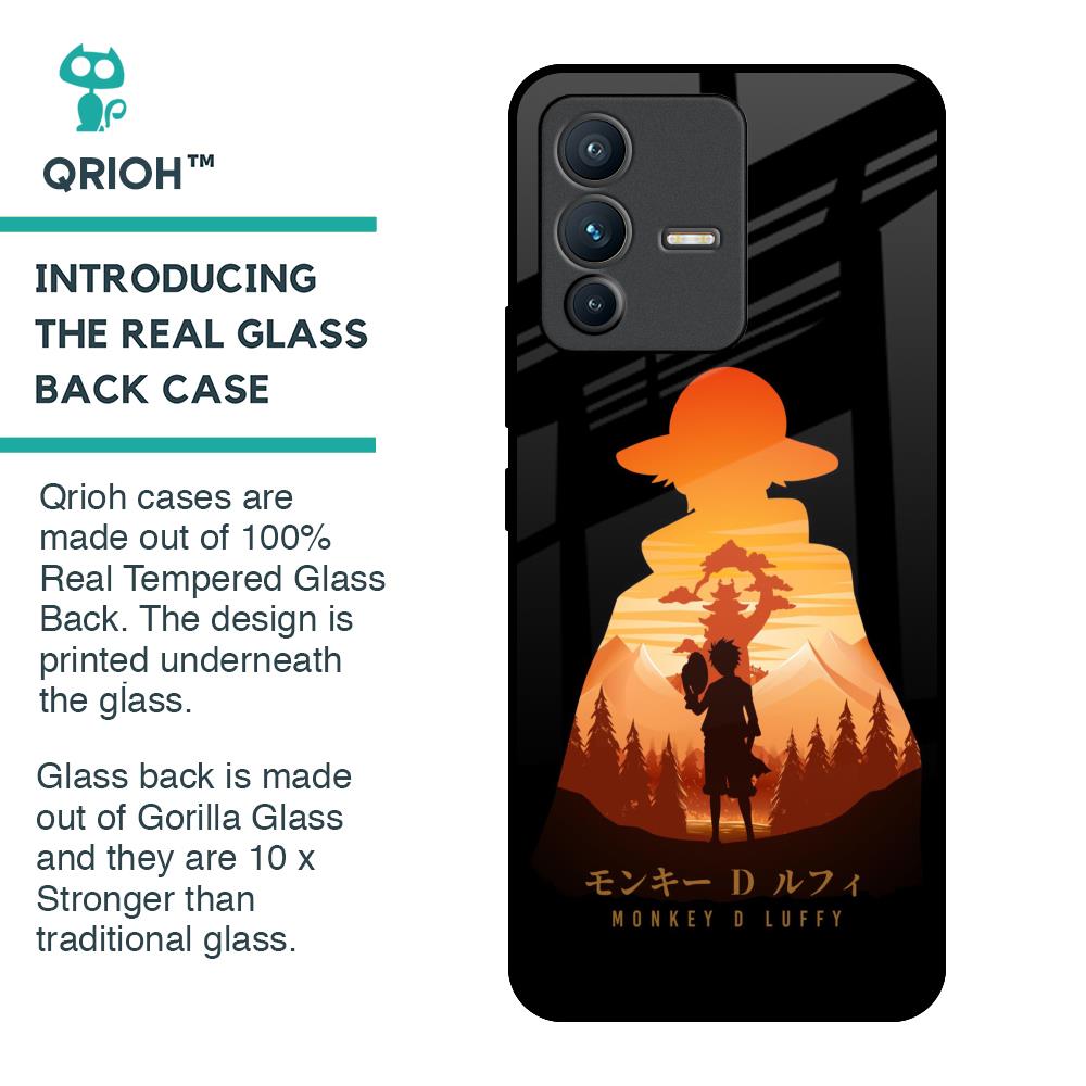 Luffy One Piece Glass Case for Vivo V23 Pro 5G