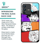 Anime Sketch Glass Case for Vivo V23 Pro 5G