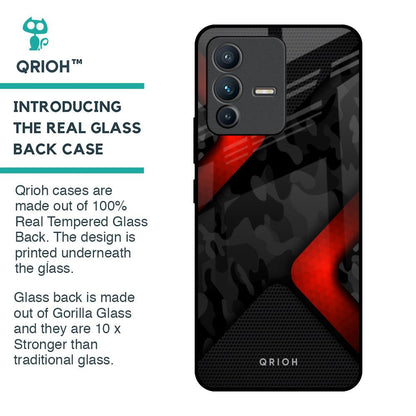 Modern Camo Abstract Glass Case for Vivo V23 Pro 5G