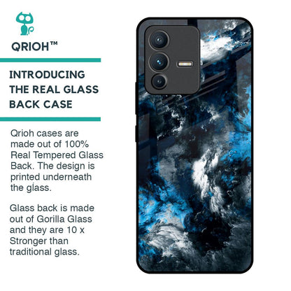 Cloudy Dust Glass Case for Vivo V23 Pro 5G