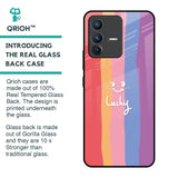 Lucky Abstract Glass Case for Vivo V23 Pro 5G