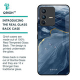 Deep Ocean Marble Glass Case for Vivo V23 Pro 5G