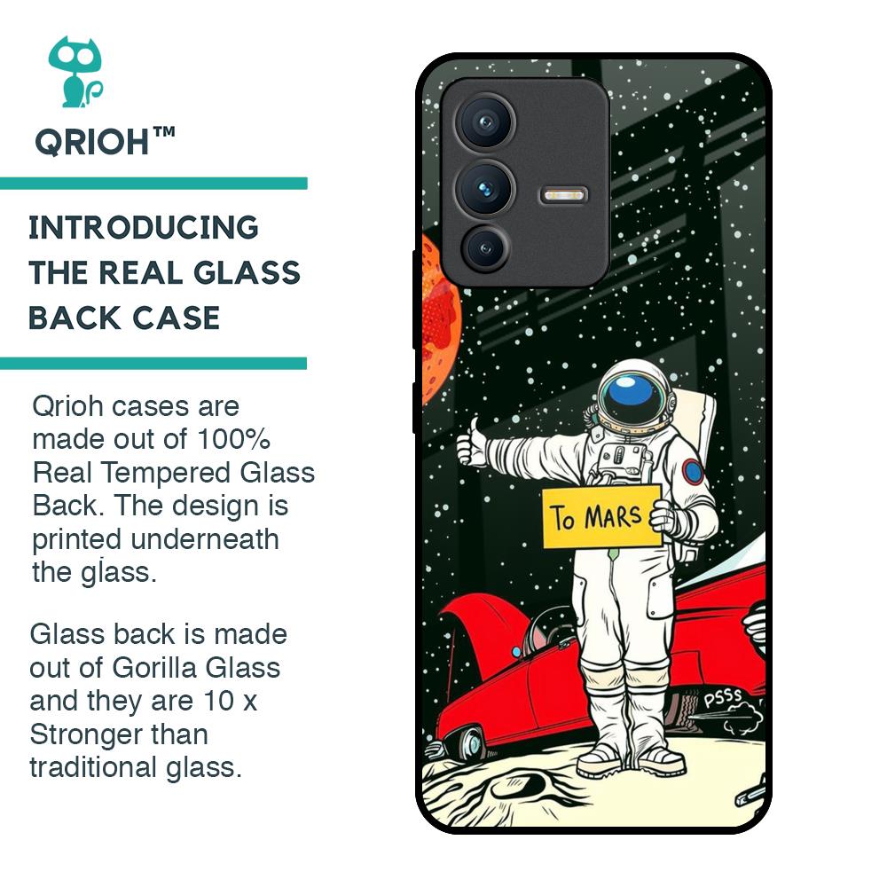 Astronaut on Mars Glass Case for Vivo V23 Pro 5G