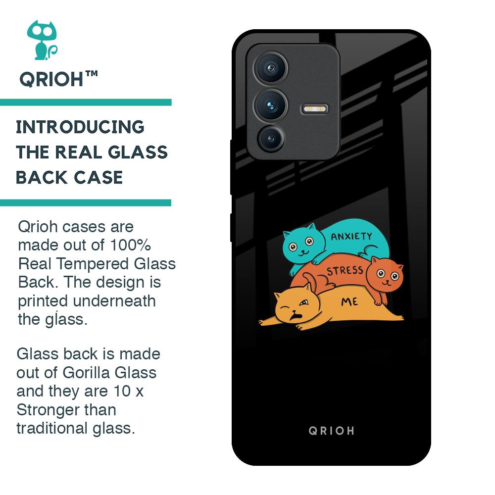 Anxiety Stress Glass Case for Vivo V23 Pro 5G