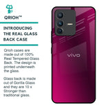 Pink Burst Glass Case for Vivo V23 Pro 5G