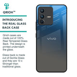 Blue Grey Ombre Glass Case for Vivo V23 Pro 5G