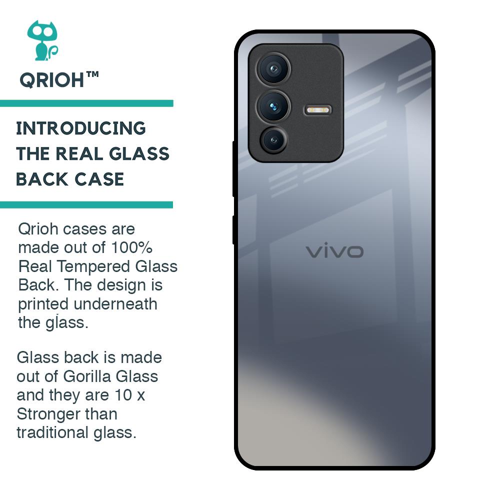 Space Grey Gradient Glass Case for Vivo V23 Pro 5G