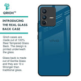 Cobalt Blue Glass Case for Vivo V23 Pro 5G