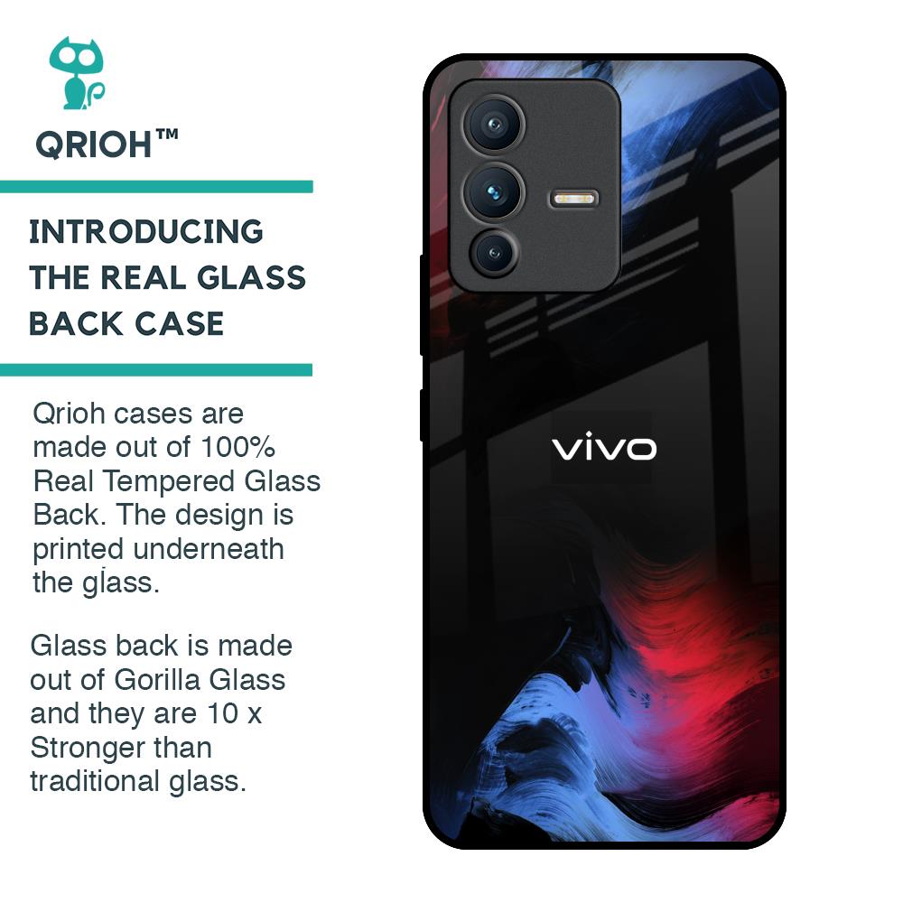 Fine Art Wave Glass Case for Vivo V23 Pro 5G