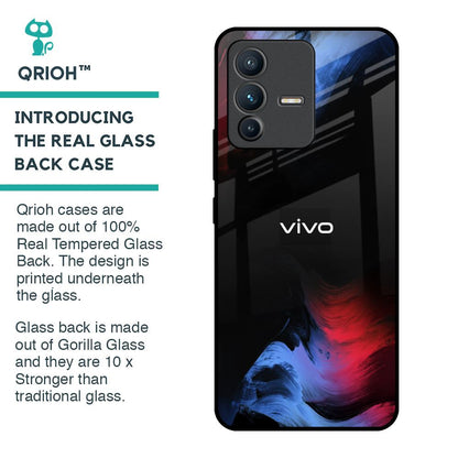 Fine Art Wave Glass Case for Vivo V23 Pro 5G