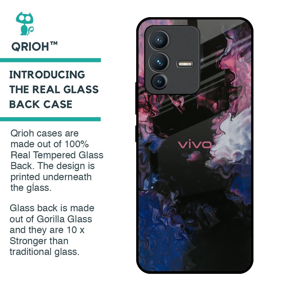 Smudge Brush Glass case for Vivo V23 Pro 5G