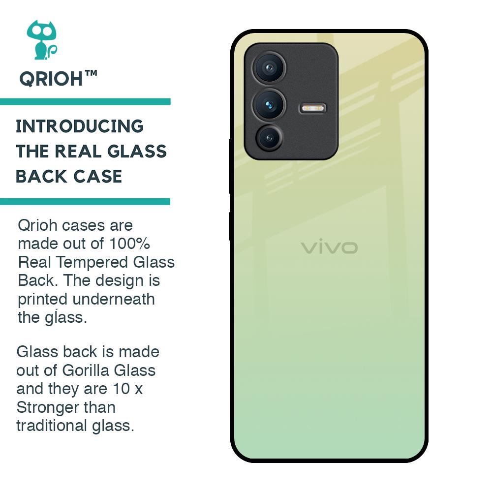 Mint Green Gradient Glass Case for Vivo V23 Pro 5G