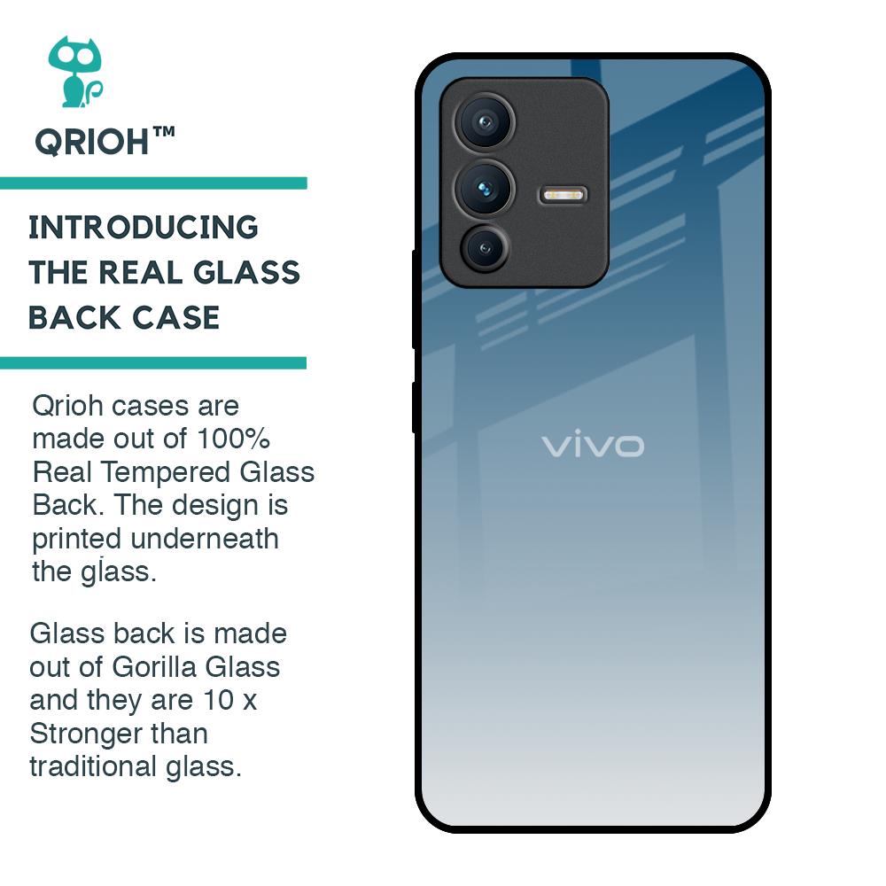 Deep Sea Space Glass Case for Vivo V23 Pro 5G
