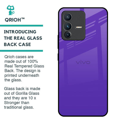 Amethyst Purple Glass Case for Vivo V23 Pro 5G