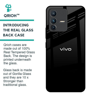 Jet Black Glass Case for Vivo V23 Pro 5G