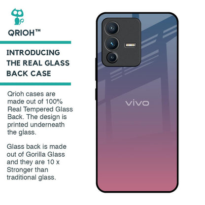 Pastel Gradient Glass Case for Vivo V23 Pro 5G