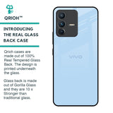 Pastel Sky Blue Glass Case for Vivo V23 Pro 5G