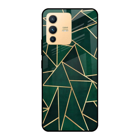 Abstract Green Vivo V23 Pro 5G Glass Cases & Covers Online