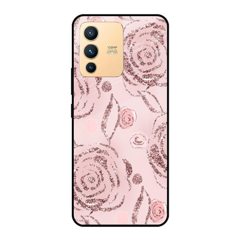 Shimmer Roses Vivo V23 Pro 5G Glass Cases & Covers Online