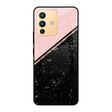 Marble Texture Pink Vivo V23 Pro 5G Glass Cases & Covers Online