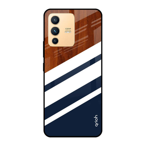 Bold Stripes Vivo V23 Pro 5G Glass Cases & Covers Online