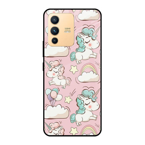 Balloon Unicorn Vivo V23 Pro 5G Glass Cases & Covers Online