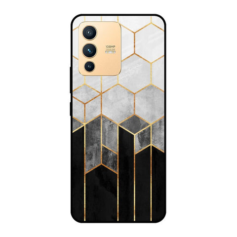 Tricolor Pattern Vivo V23 Pro 5G Glass Cases & Covers Online